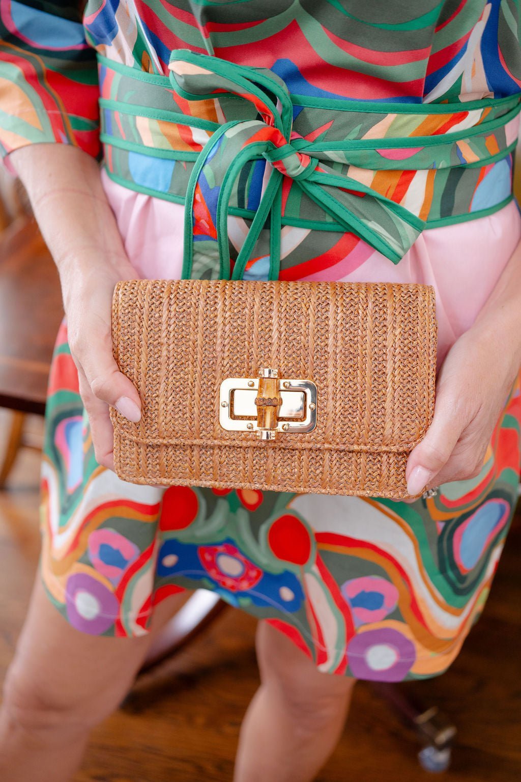 Lilly Clutch - Bamboo Toggle