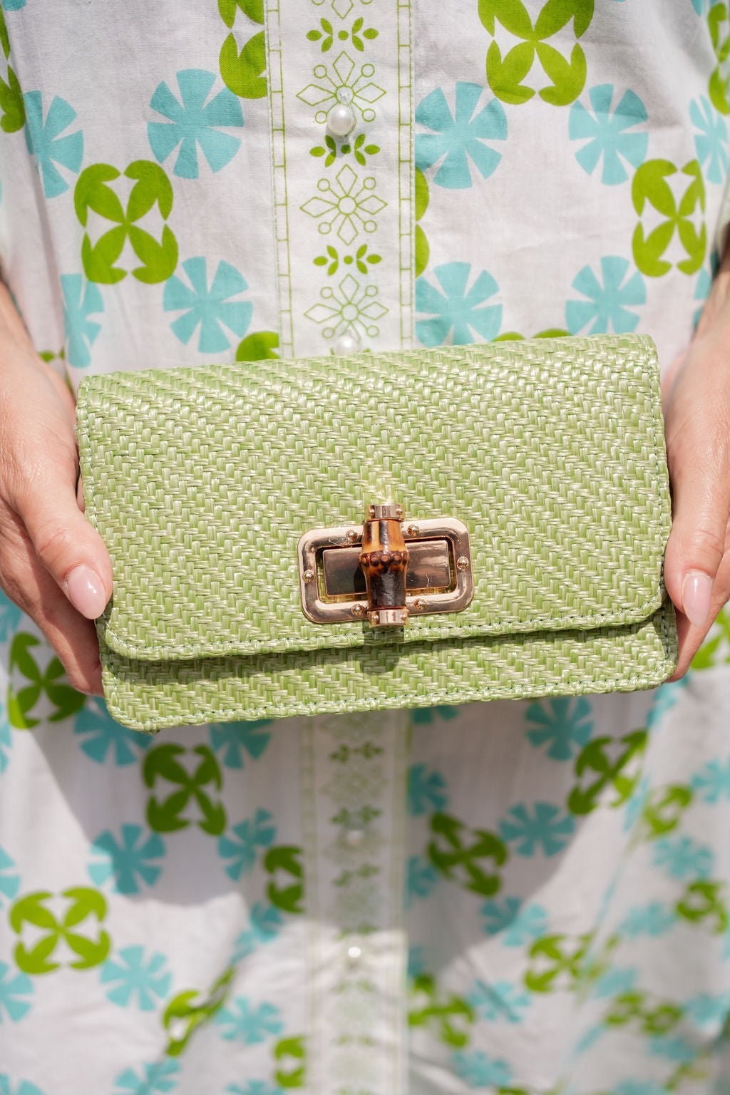 Lilly Clutch - Bamboo Toggle
