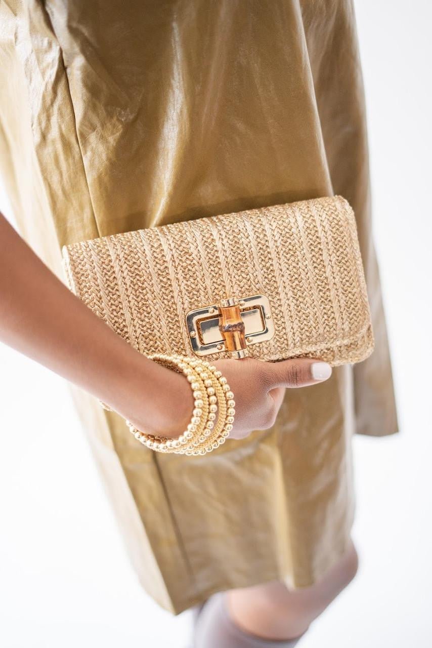 Lilly Clutch - Bamboo Toggle