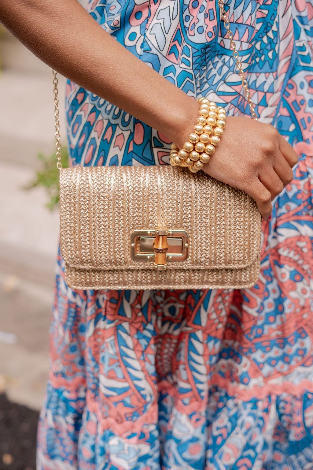 Lilly Clutch - Bamboo Toggle