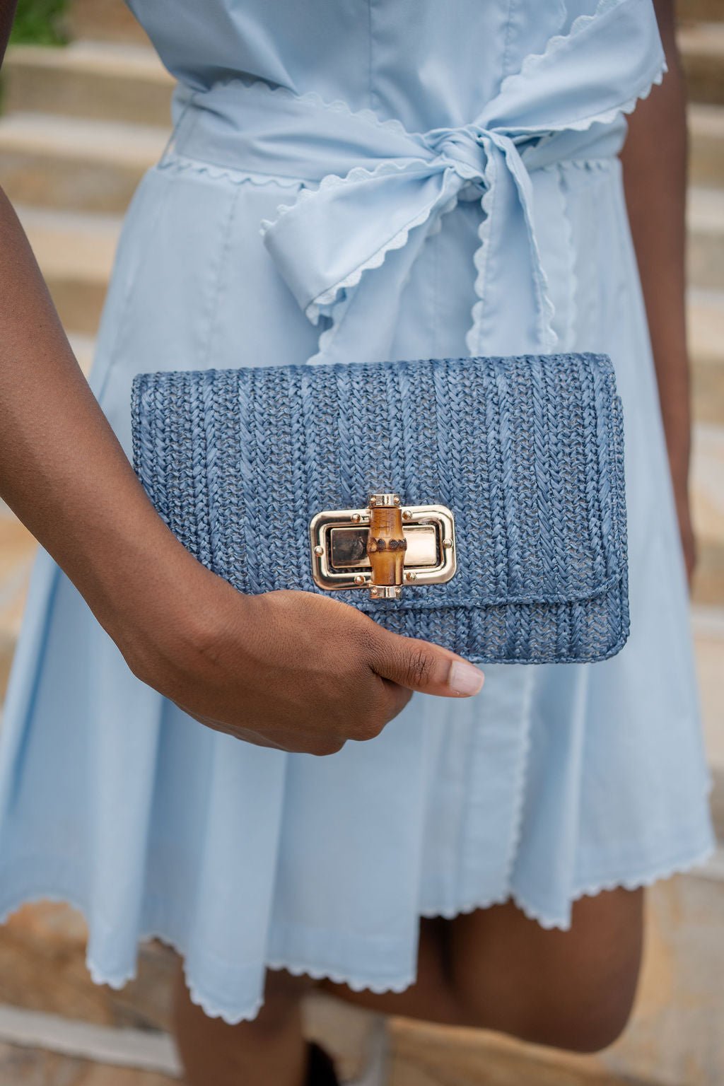 Lilly Clutch - Bamboo Toggle