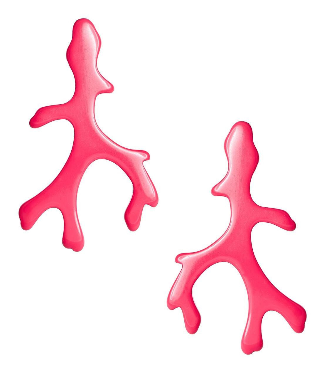 Acrylic Coral Earring - Florida Friends - White - Bexa Boutique