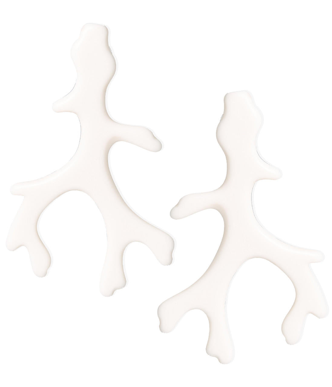 Acrylic Coral Earring - Florida Friends - White - Bexa Boutique