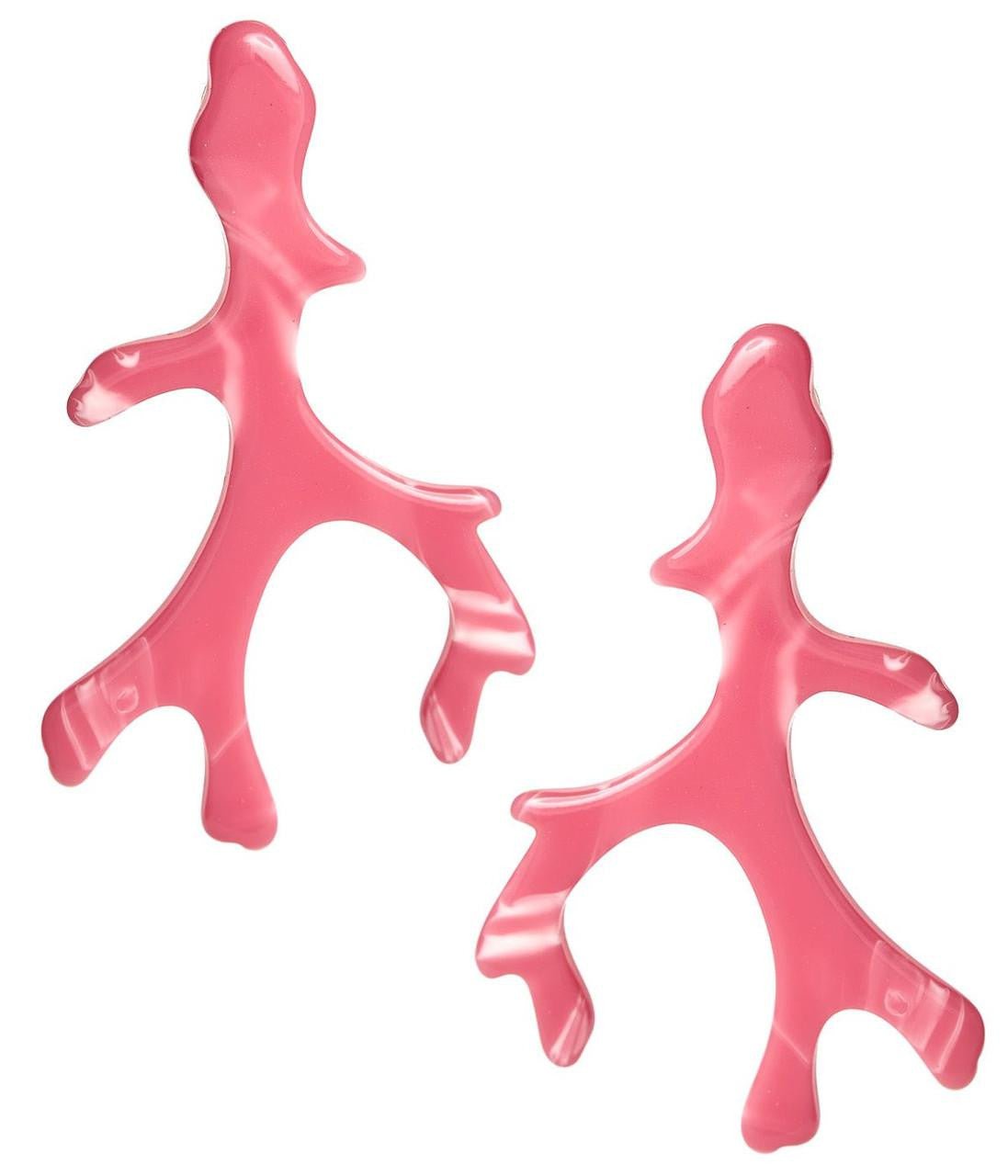 Acrylic Coral Earring - Florida Friends - White - Bexa Boutique