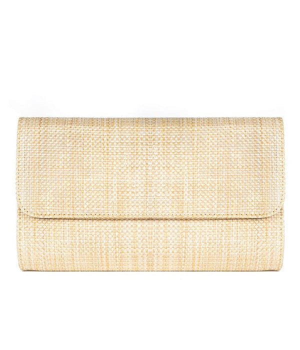 Avery Clutch - Basic - Straw