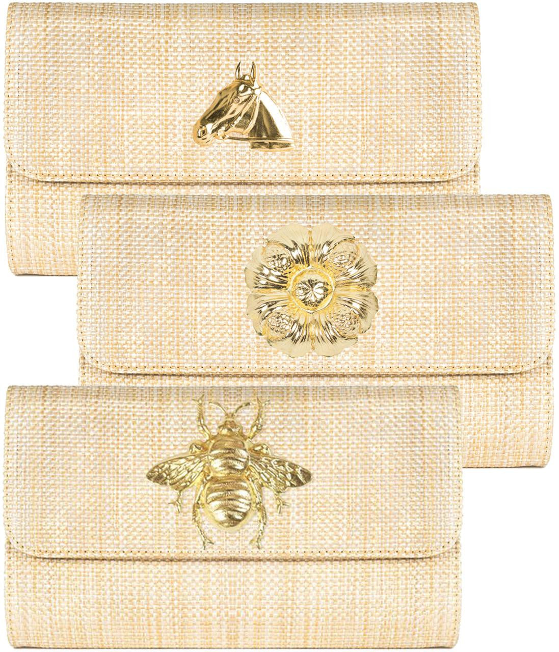 Avery Clutch Straw - Charm - Bexa Boutique