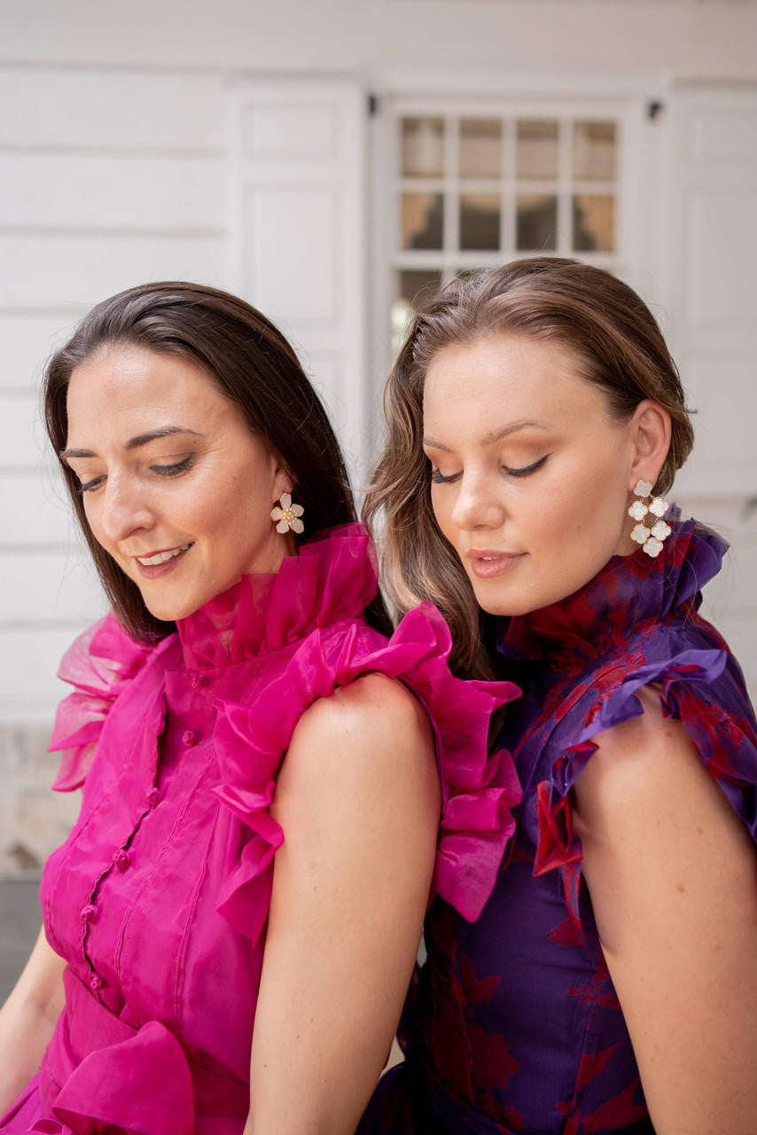 Camilla - Mother of Pearl - Statement Earring - Bexa Boutique