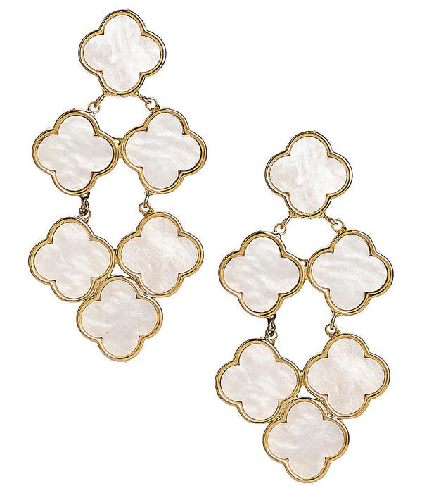Camilla - Mother of Pearl - Statement Earring - Bexa Boutique