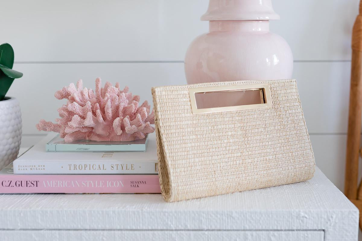 Chloe Clutch - Straw