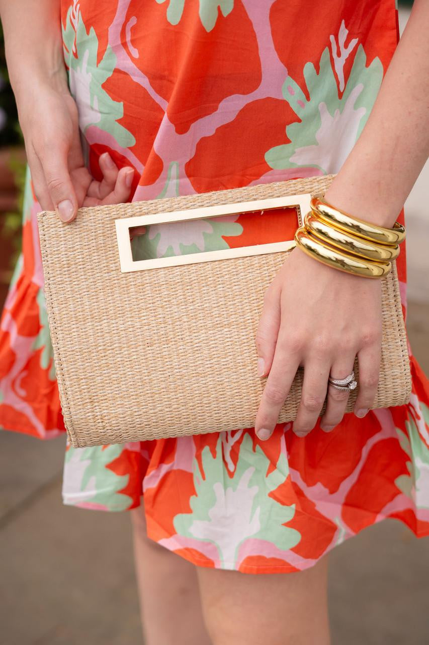 Chloe Clutch - Straw