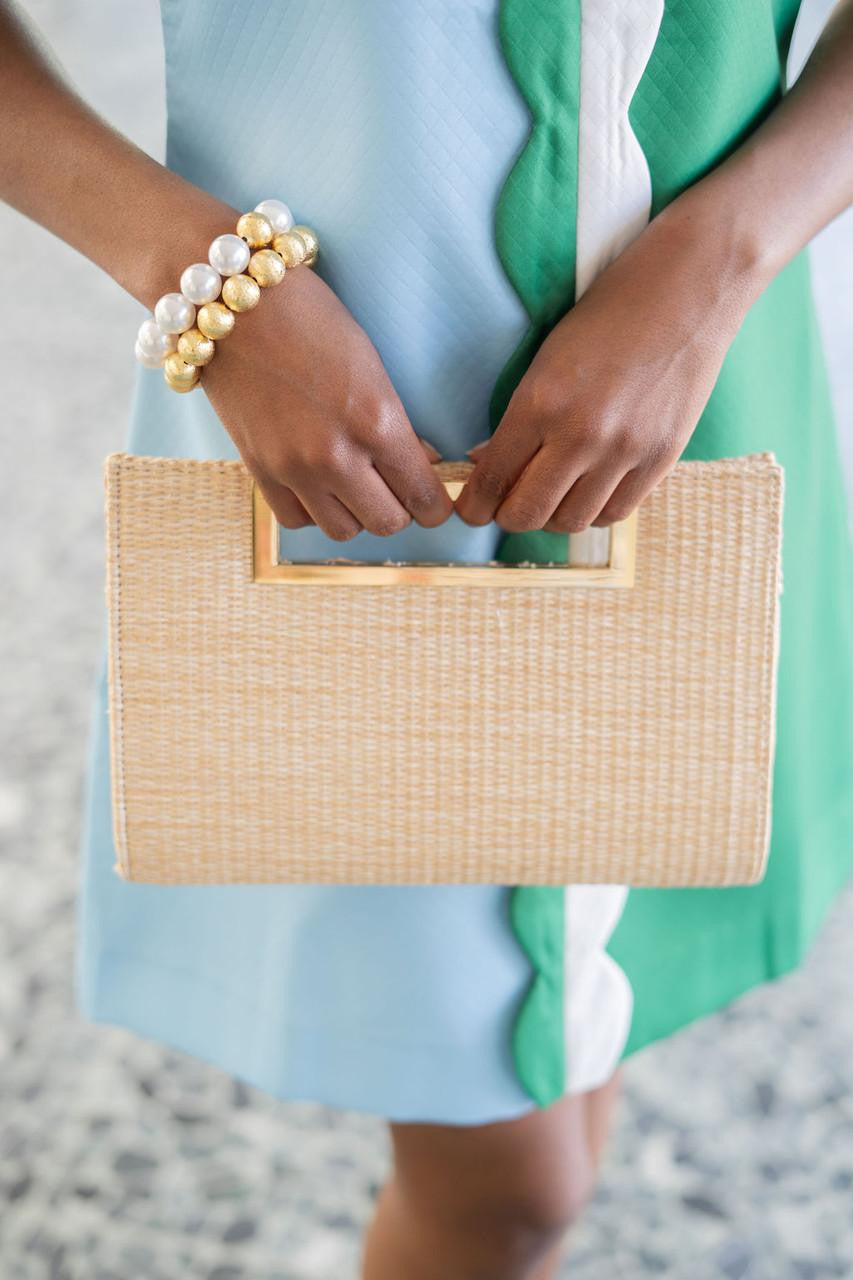 Chloe Clutch - Straw