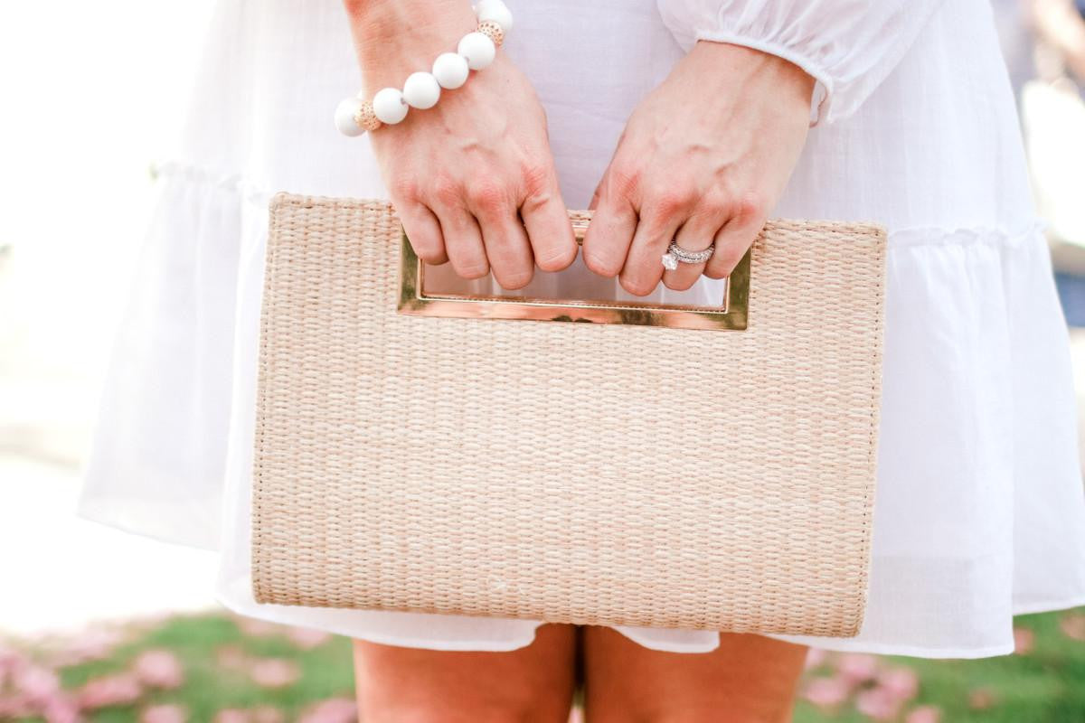 Chloe Clutch - Straw