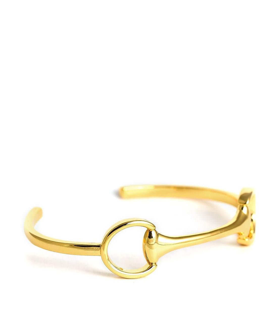 Gold Horse Bit Cuff - 18k Plated - Bexa Boutique