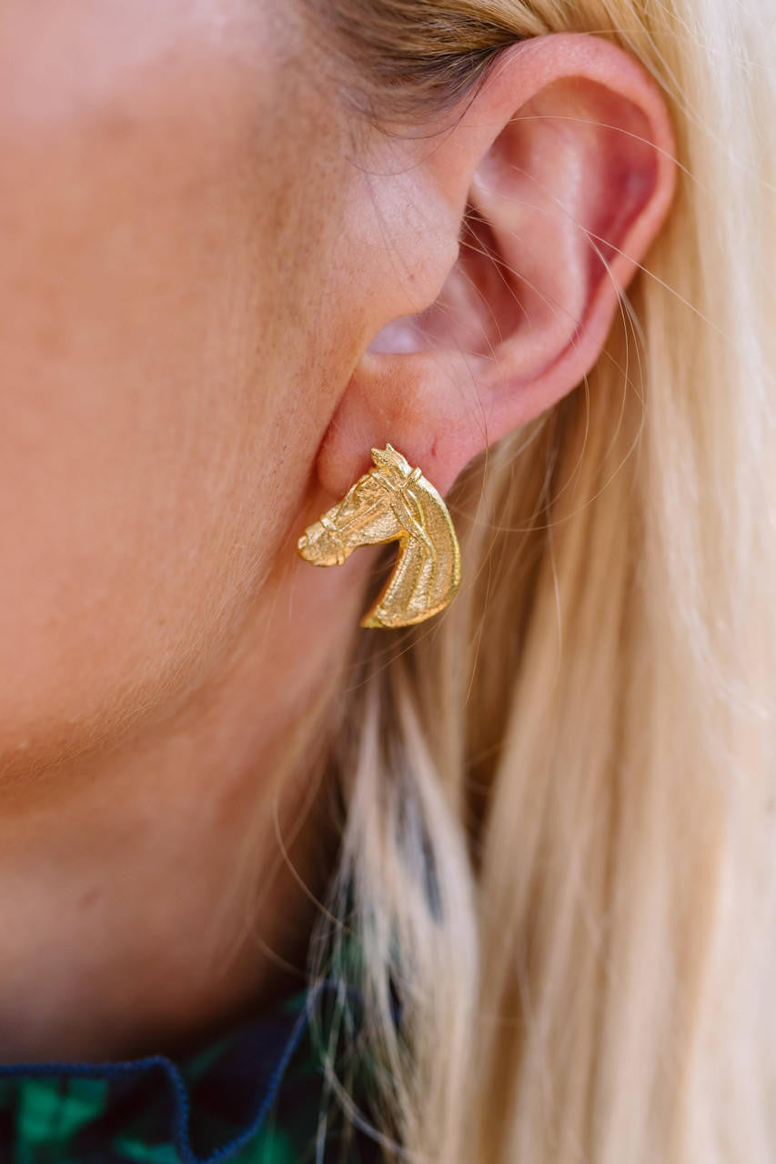 Horsehead - Stud - Gold