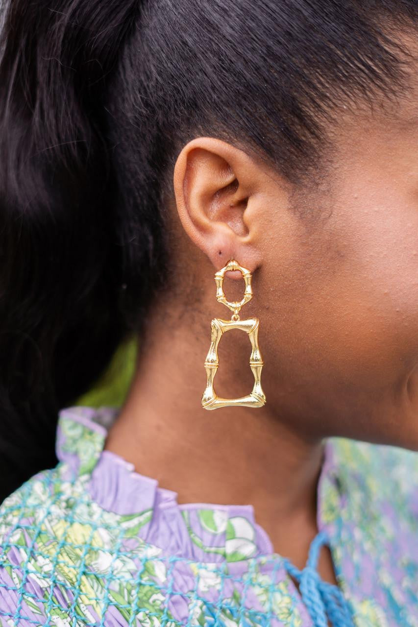 Jordan - Statement Bamboo - Earrings - Bexa Boutique