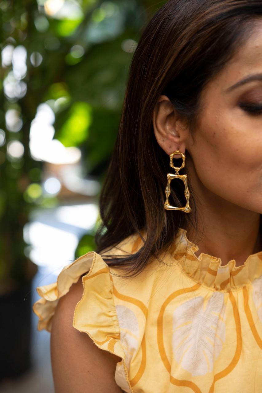 Jordan - Statement Bamboo - Earrings - Bexa Boutique