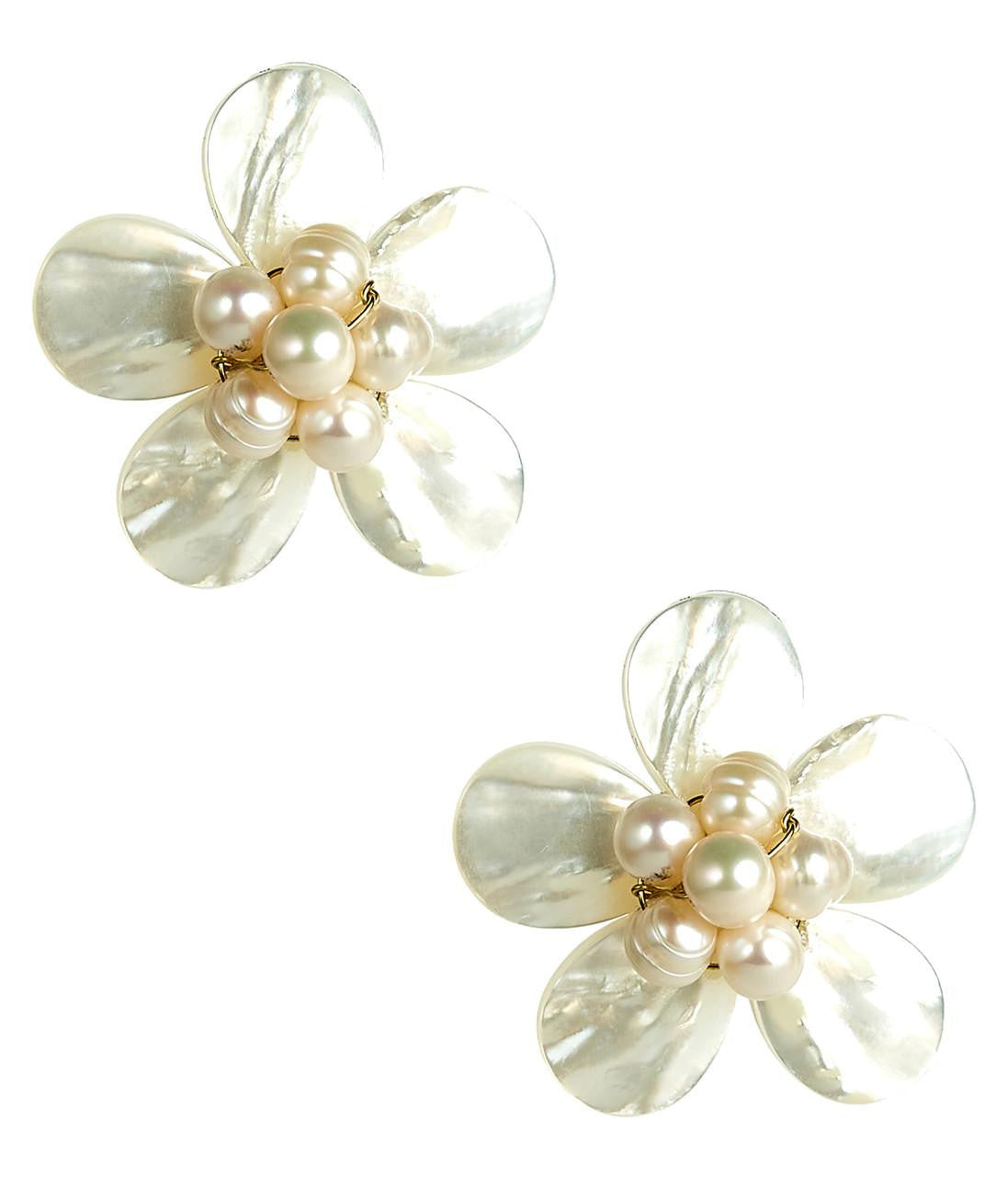 Libby Earrings - Mother of Pearl - Bexa Boutique