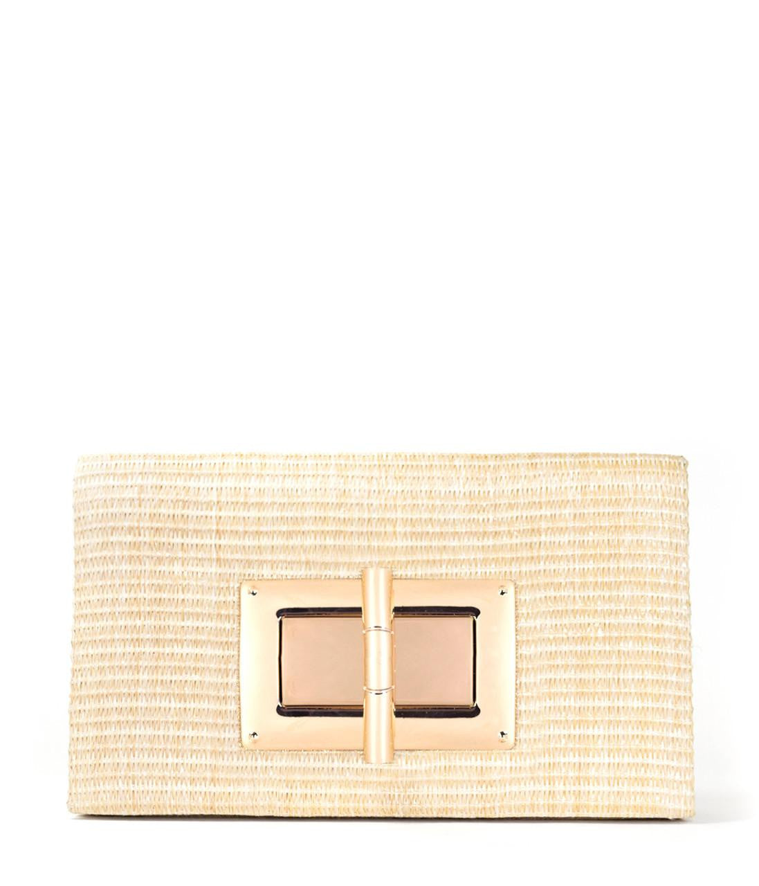 Lillian Clutch - Straw - Bexa Boutique