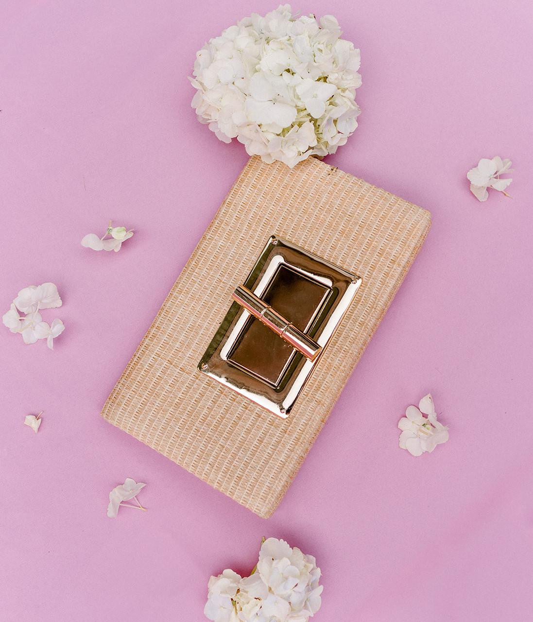 Lillian Clutch - Straw - Bexa Boutique