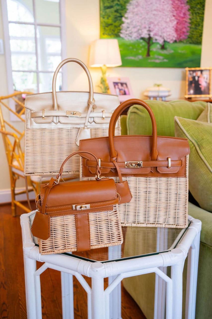Margo Camel - Wicker Handbag - Camel - Bexa Boutique