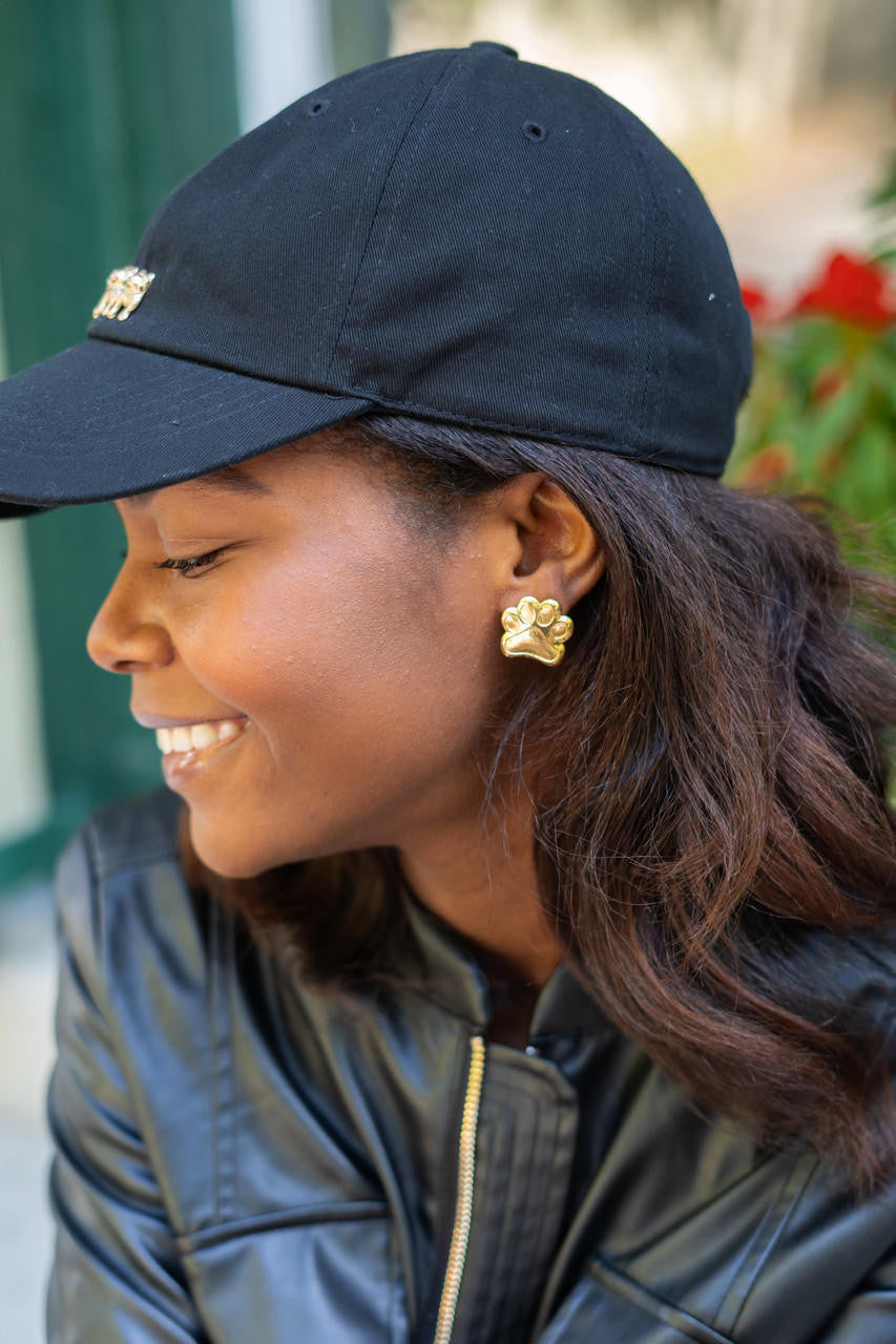 Paw Print Stud - Gold Earring - Bexa Boutique