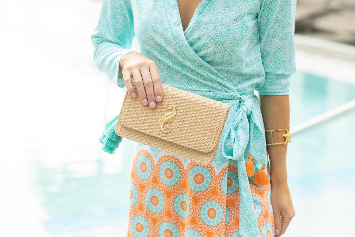 Ruby Straw Clutch - Bexa Boutique