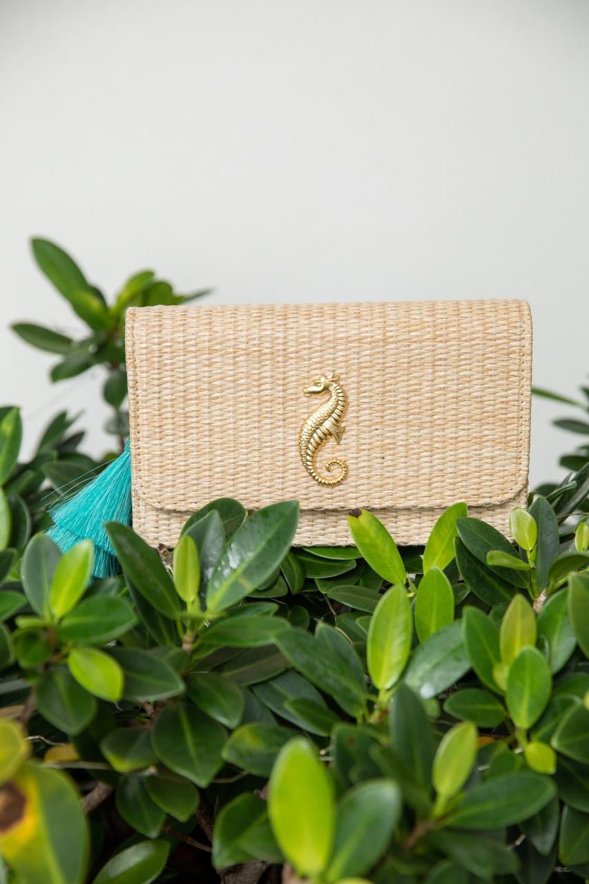 Ruby Straw Clutch - Bexa Boutique