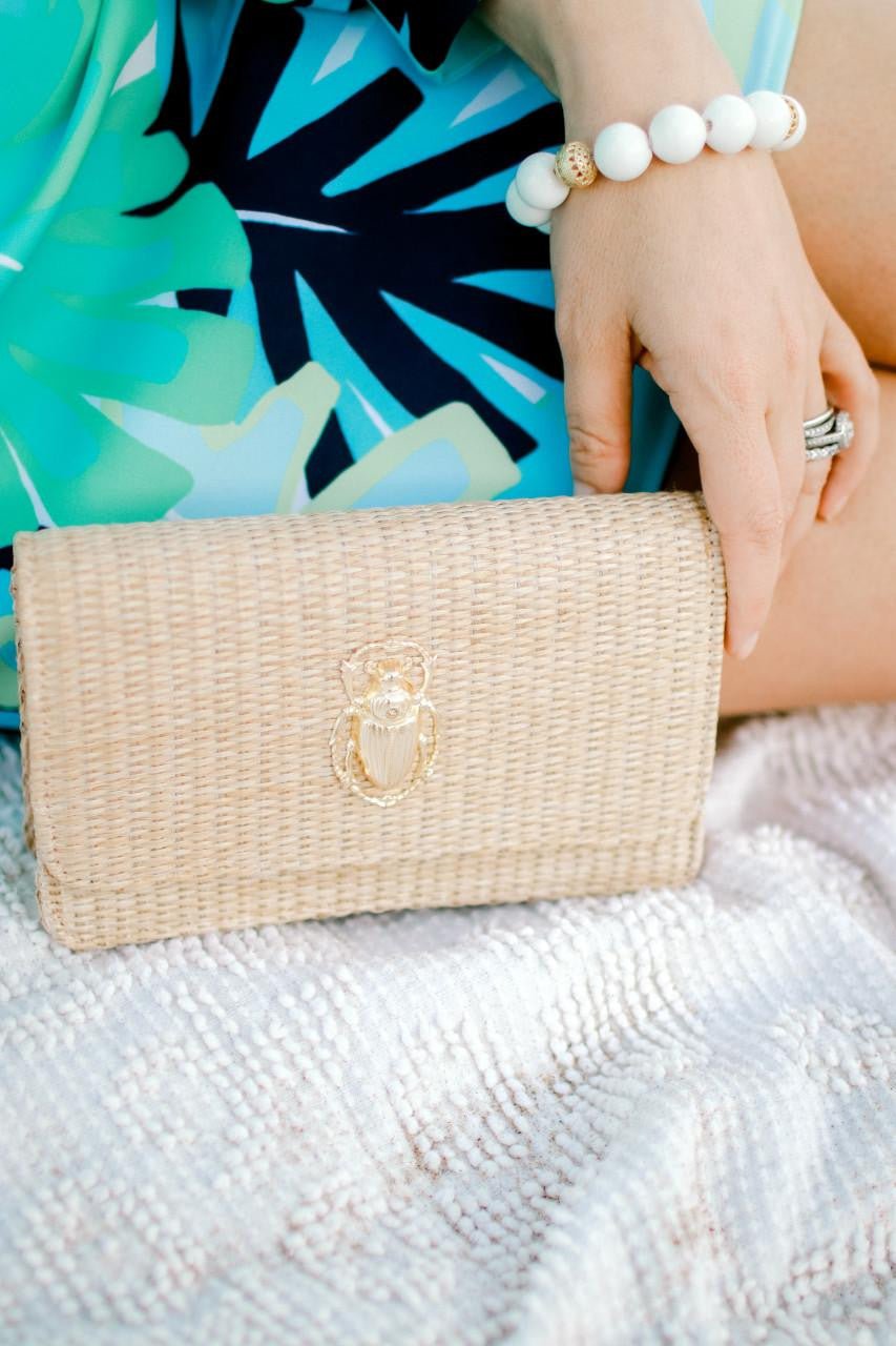 Ruby Straw Clutch - Bexa Boutique