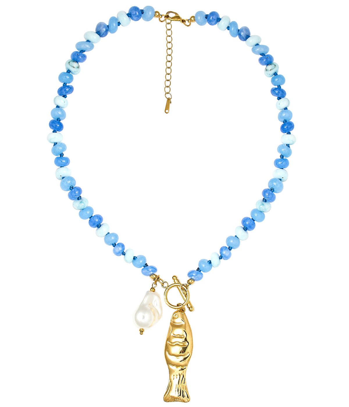 Macie Beaded Necklace - Shell - Bexa Boutique