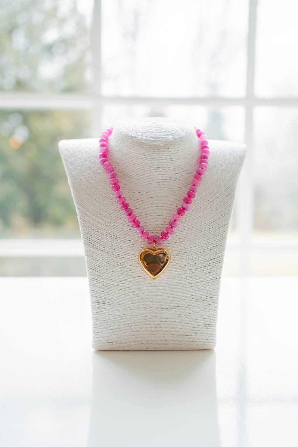 Macie Beaded Necklace - Shell - Bexa Boutique