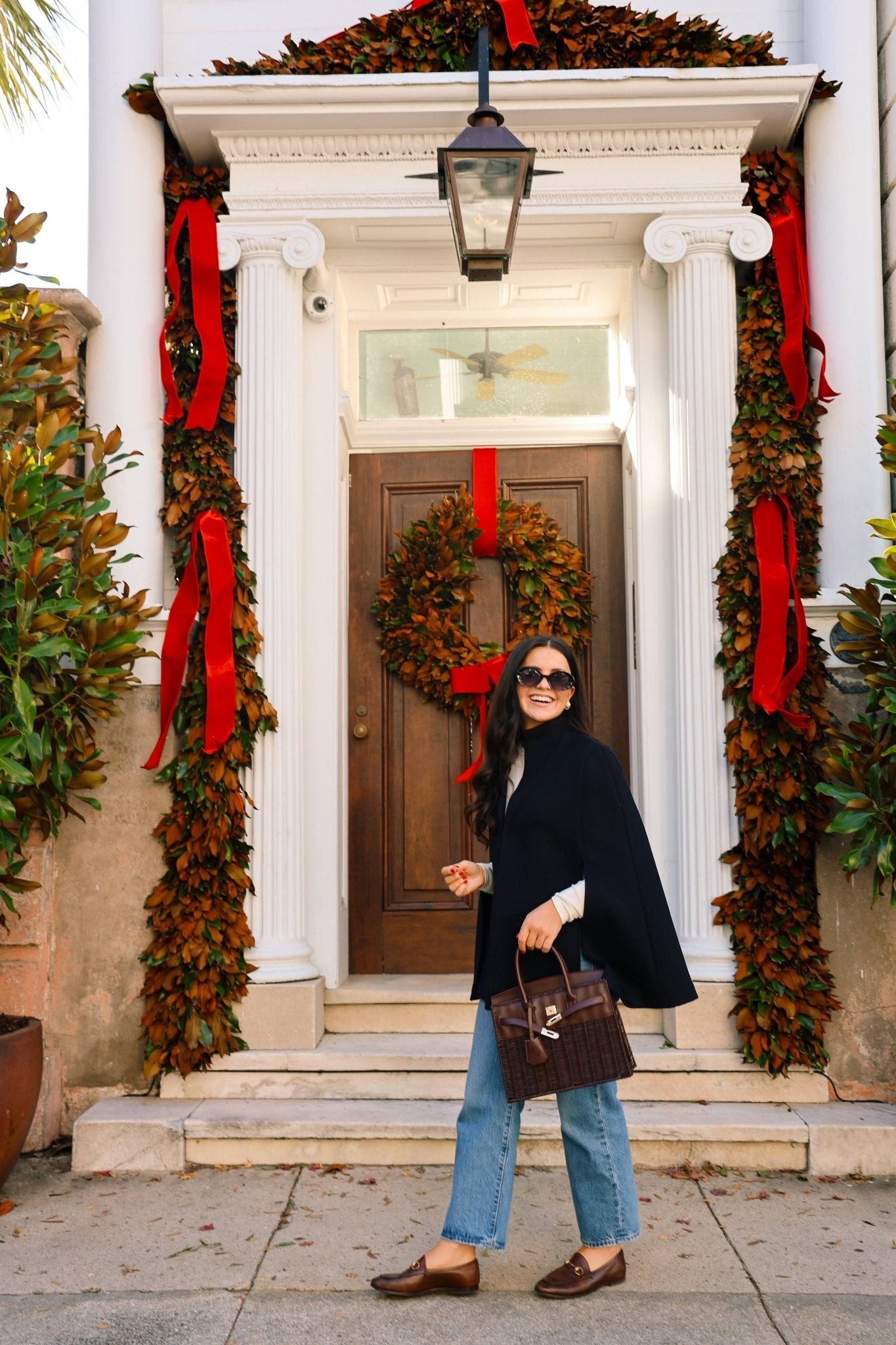 Margo - Fall Wicker Handbag - Black & Chocolate - Black - Bexa Boutique