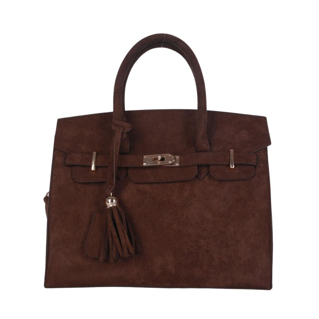 Margo - Faux Suede Handbag - Bexa Boutique