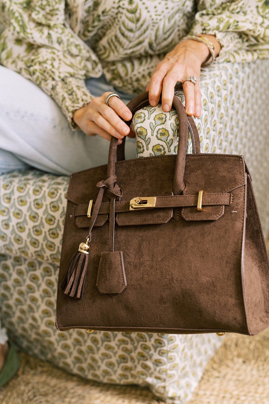 Margo - Faux Suede Handbag - Bexa Boutique
