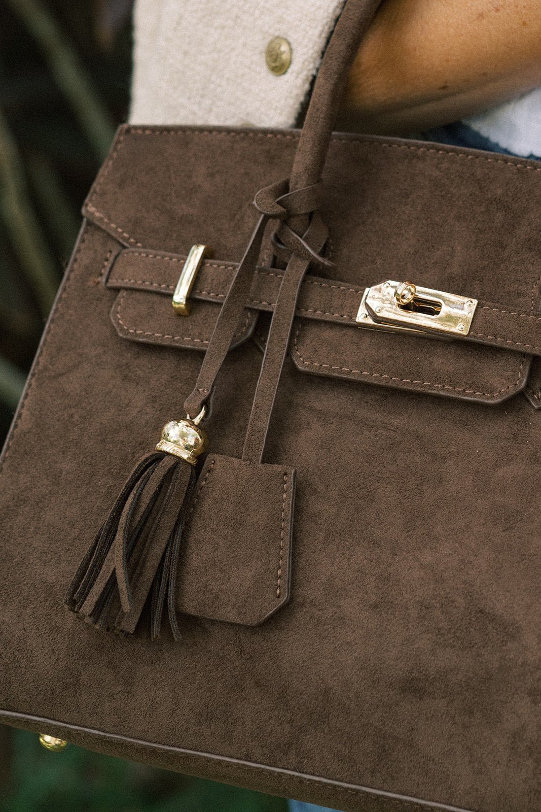 Margo - Faux Suede Handbag - Bexa Boutique