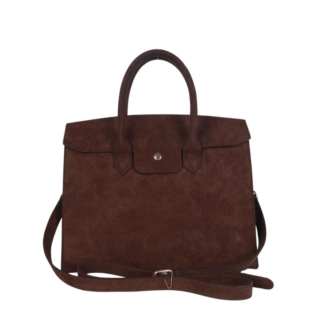 Margo - Faux Suede Handbag - Bexa Boutique