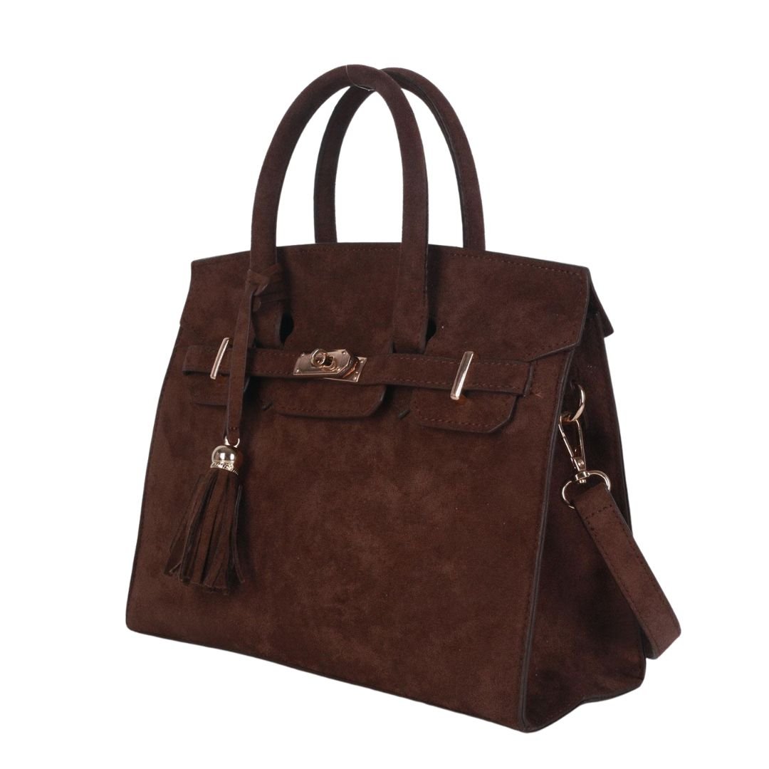 Margo - Faux Suede Handbag - Bexa Boutique