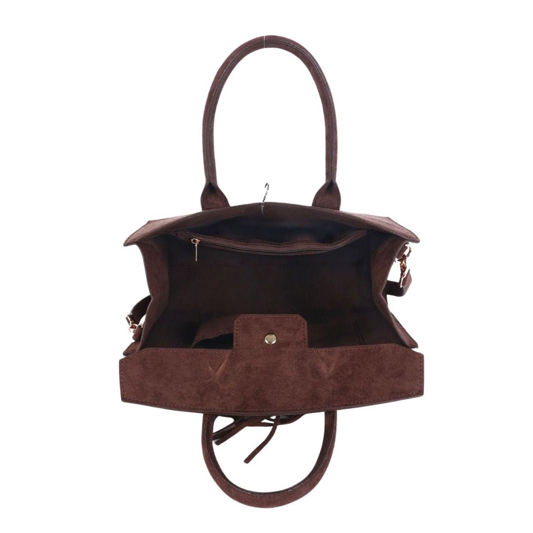 Margo - Faux Suede Handbag - Bexa Boutique