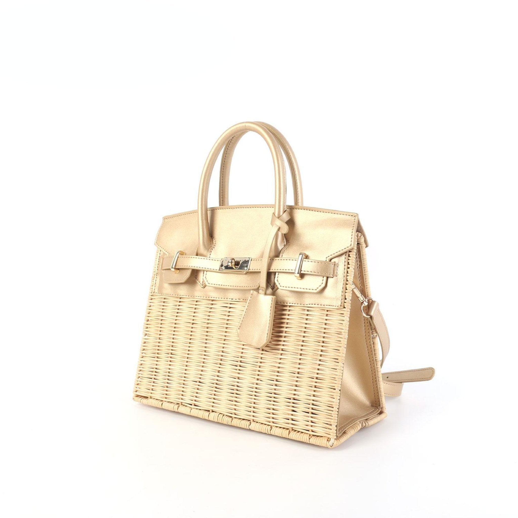 Margo Camel - Wicker Handbag - Camel - Bexa Boutique