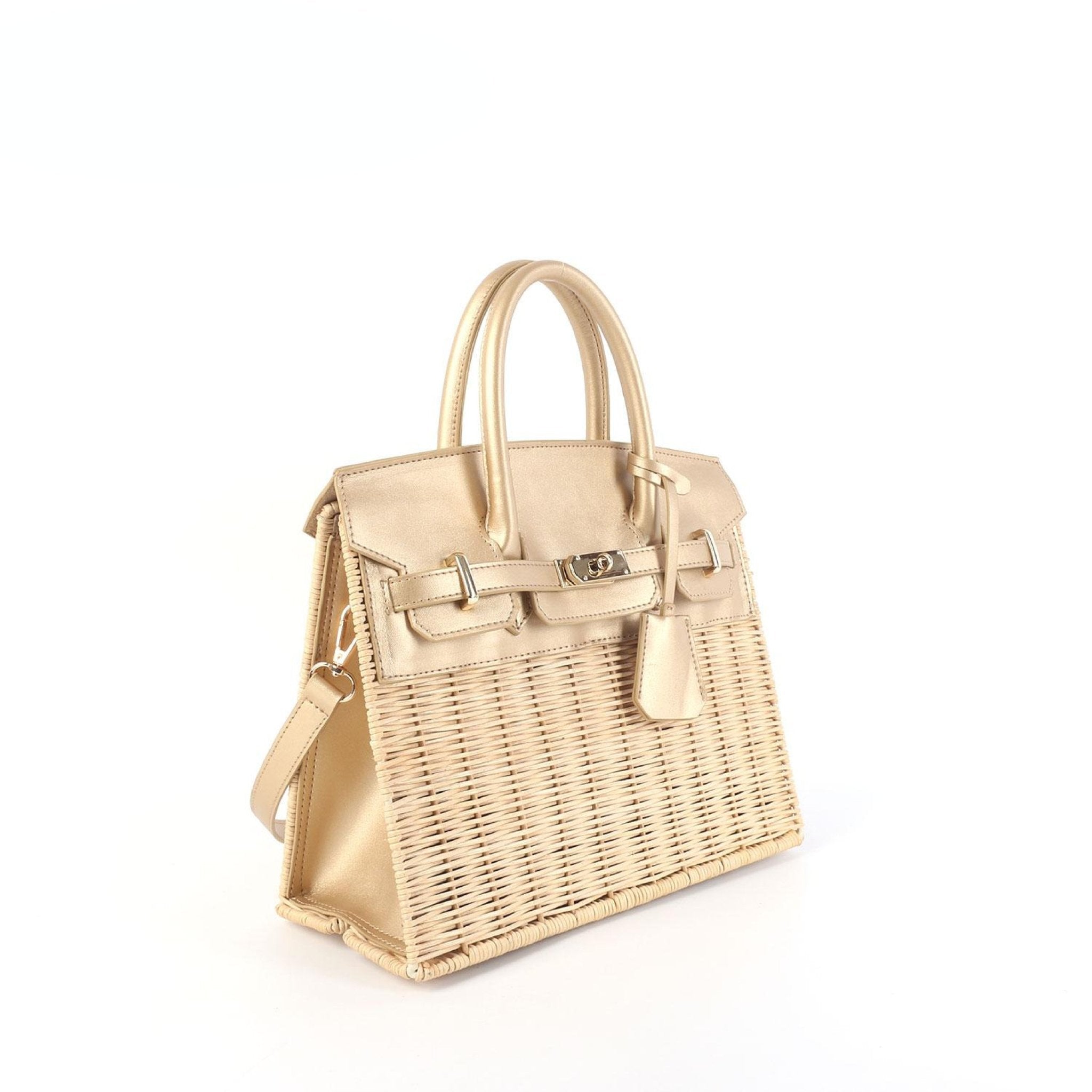 Margo Camel - Wicker Handbag - Camel - Bexa Boutique