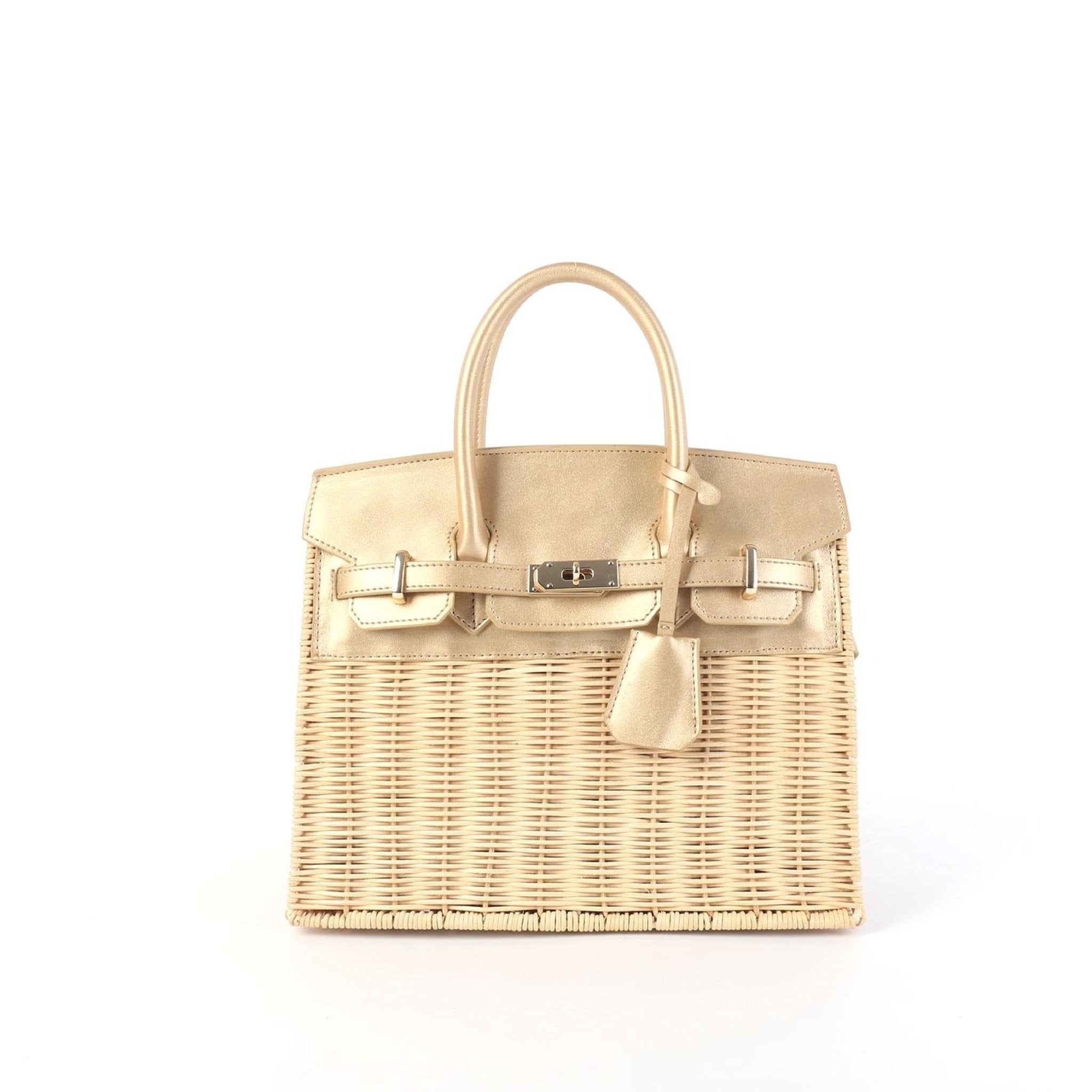Margo Camel - Wicker Handbag - Camel - Bexa Boutique