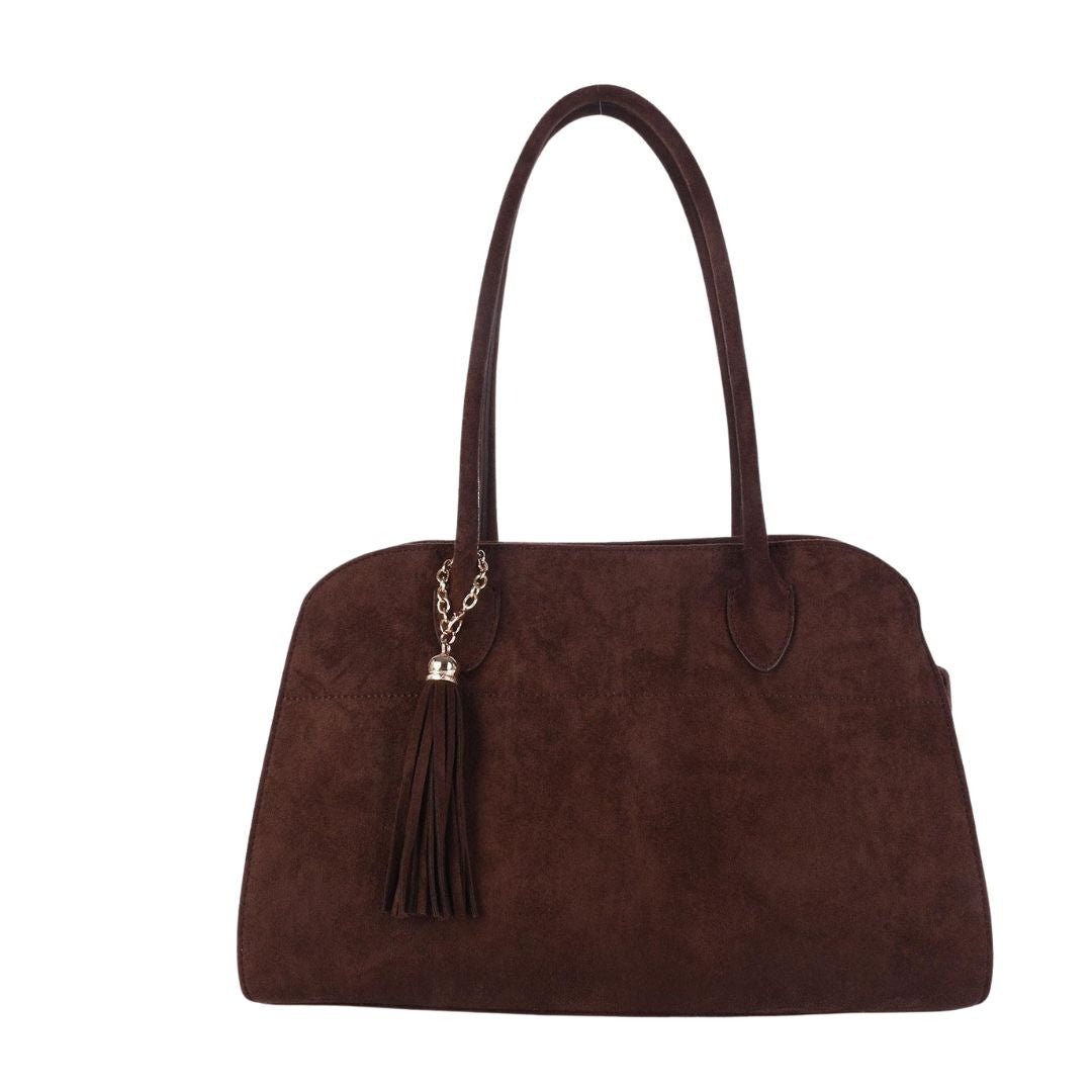 Megan -  Faux Suede Medicine Bag