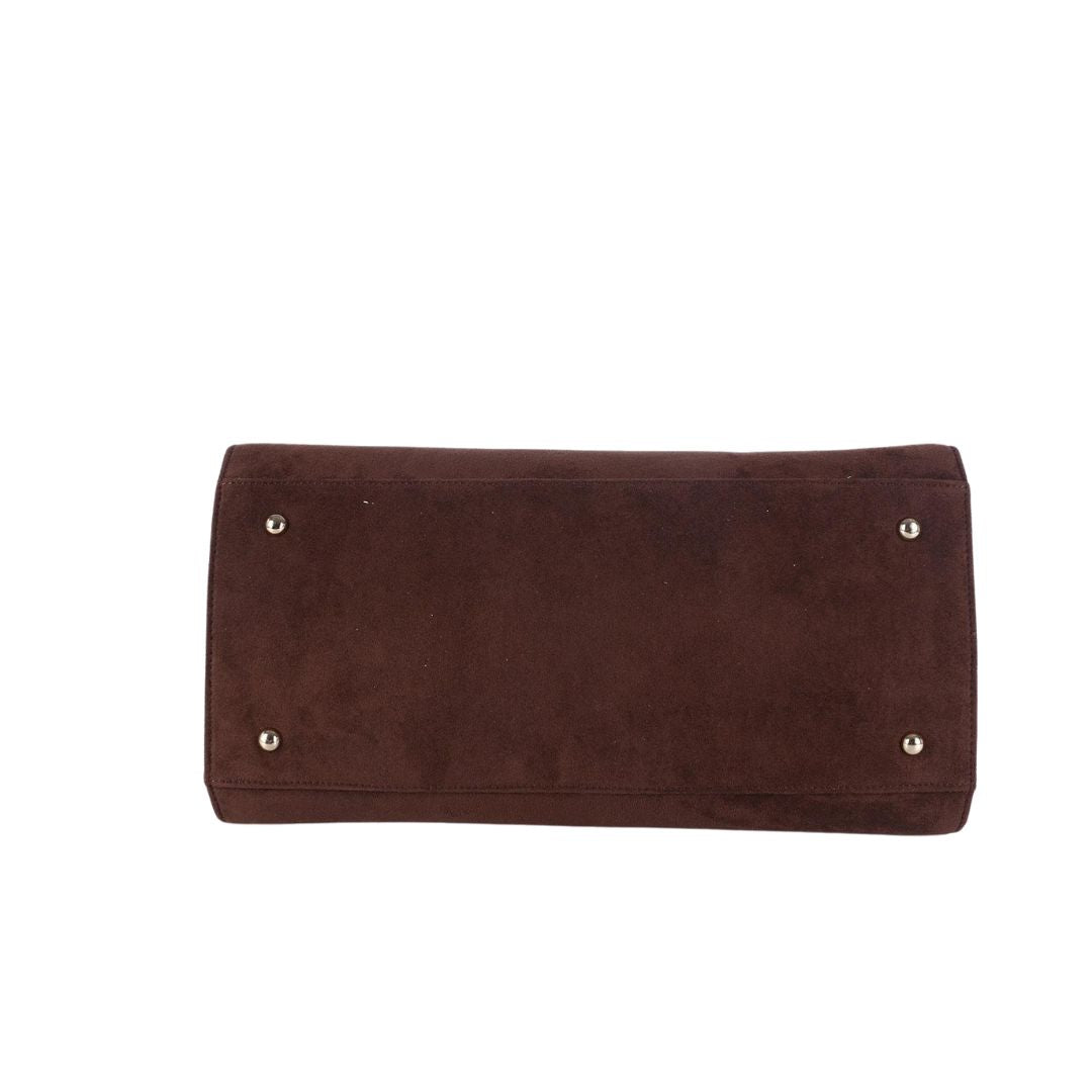 Megan -  Faux Suede Medicine Bag