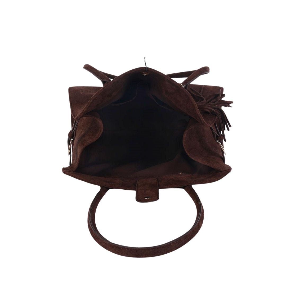 Megan -  Faux Suede Medicine Bag