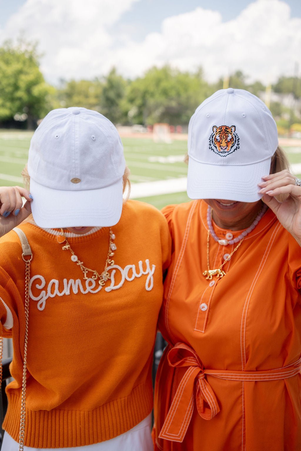 Needlepoint Baseball Hat - Tiger