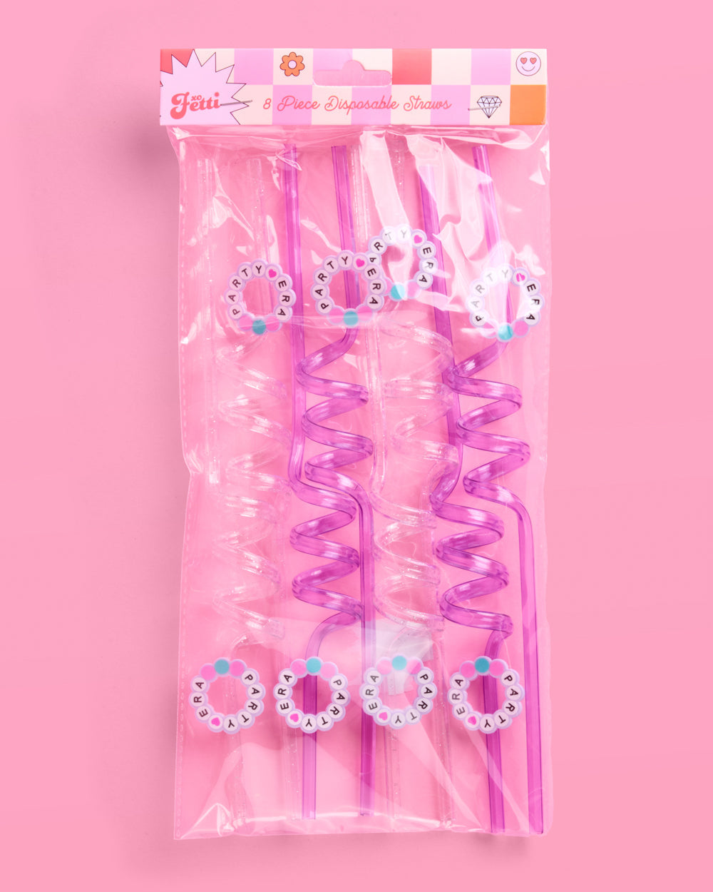 Party Era Straws - 8 reusable straws