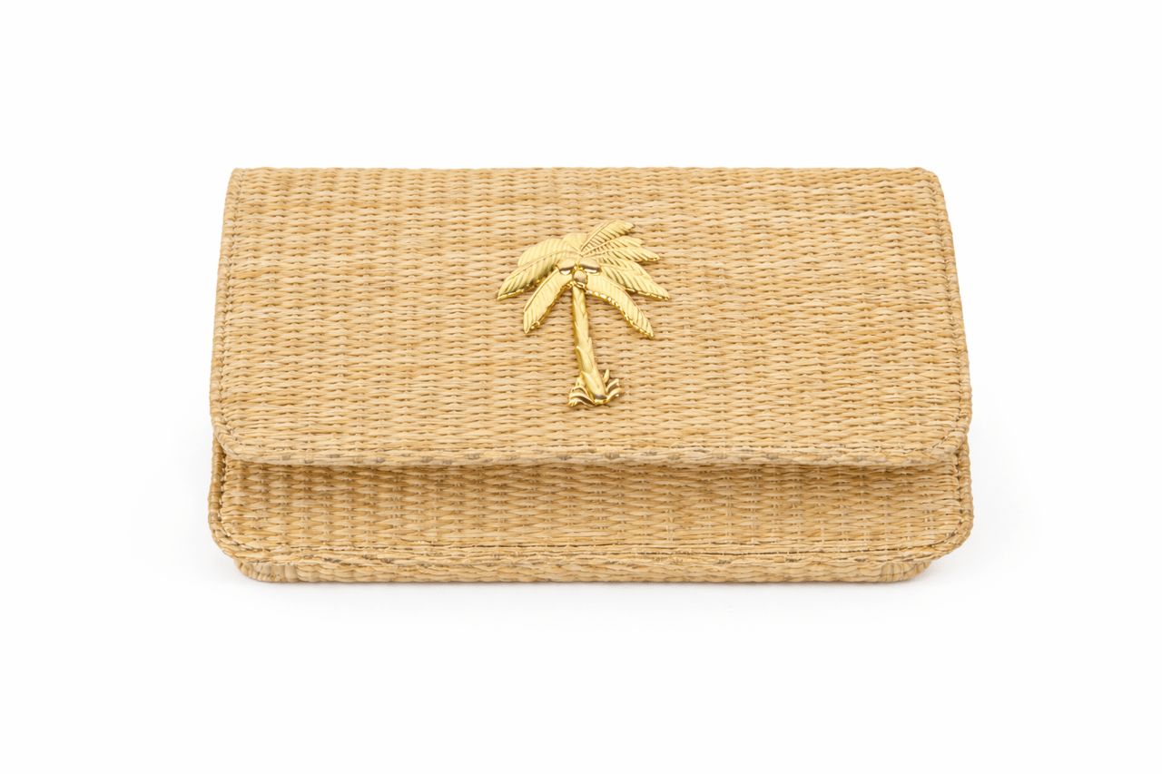 Ruby Straw Clutch