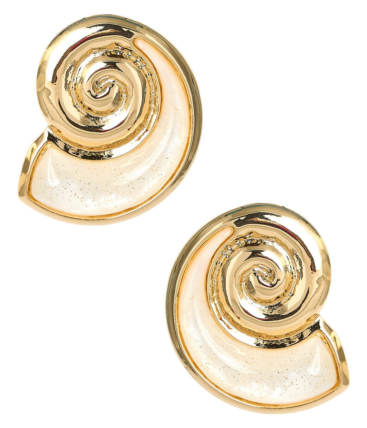 Sandy Shell Stud - Acrylic Earring - Bexa Boutique