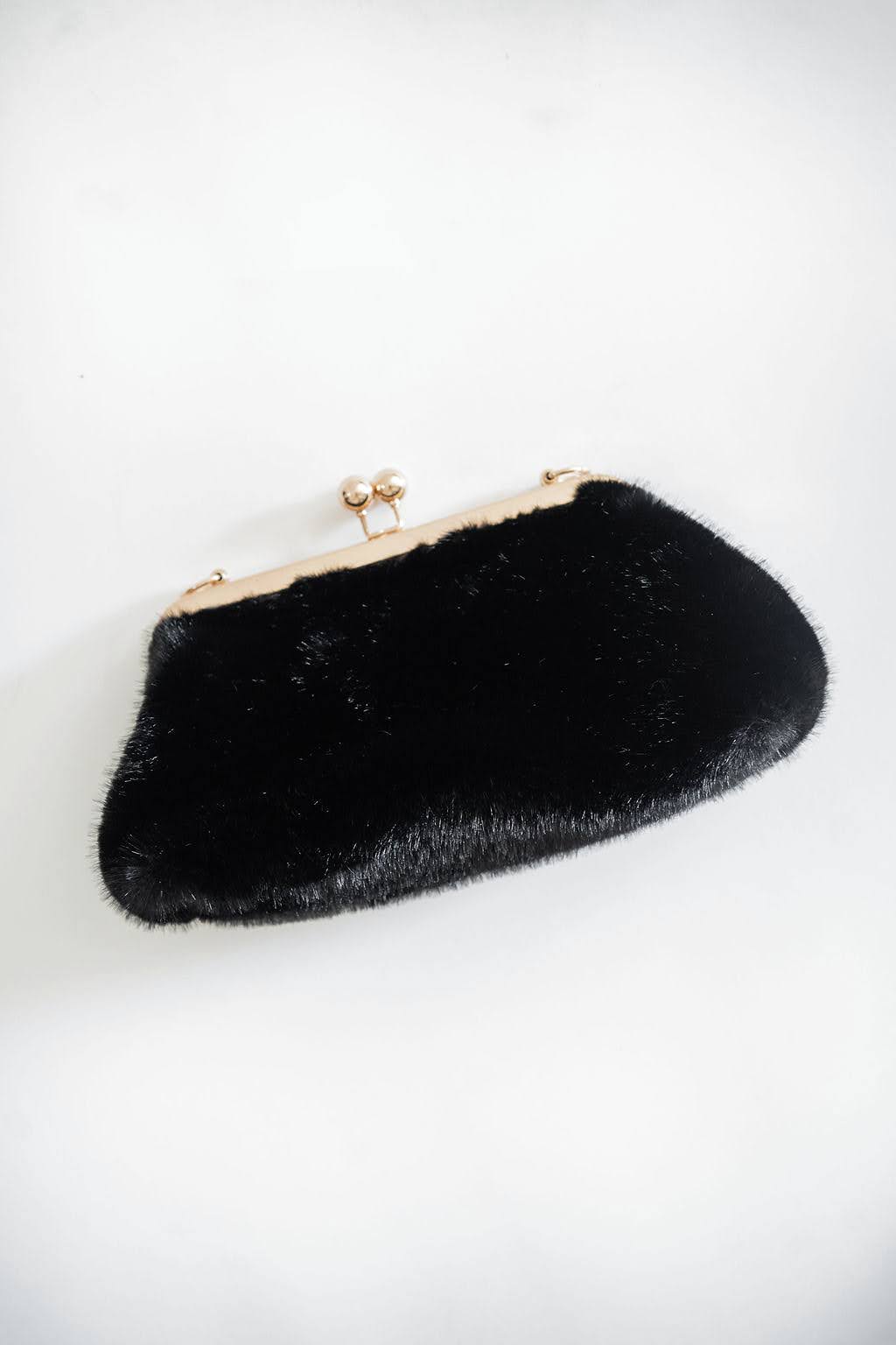 Sarah Faux Fur Clutch