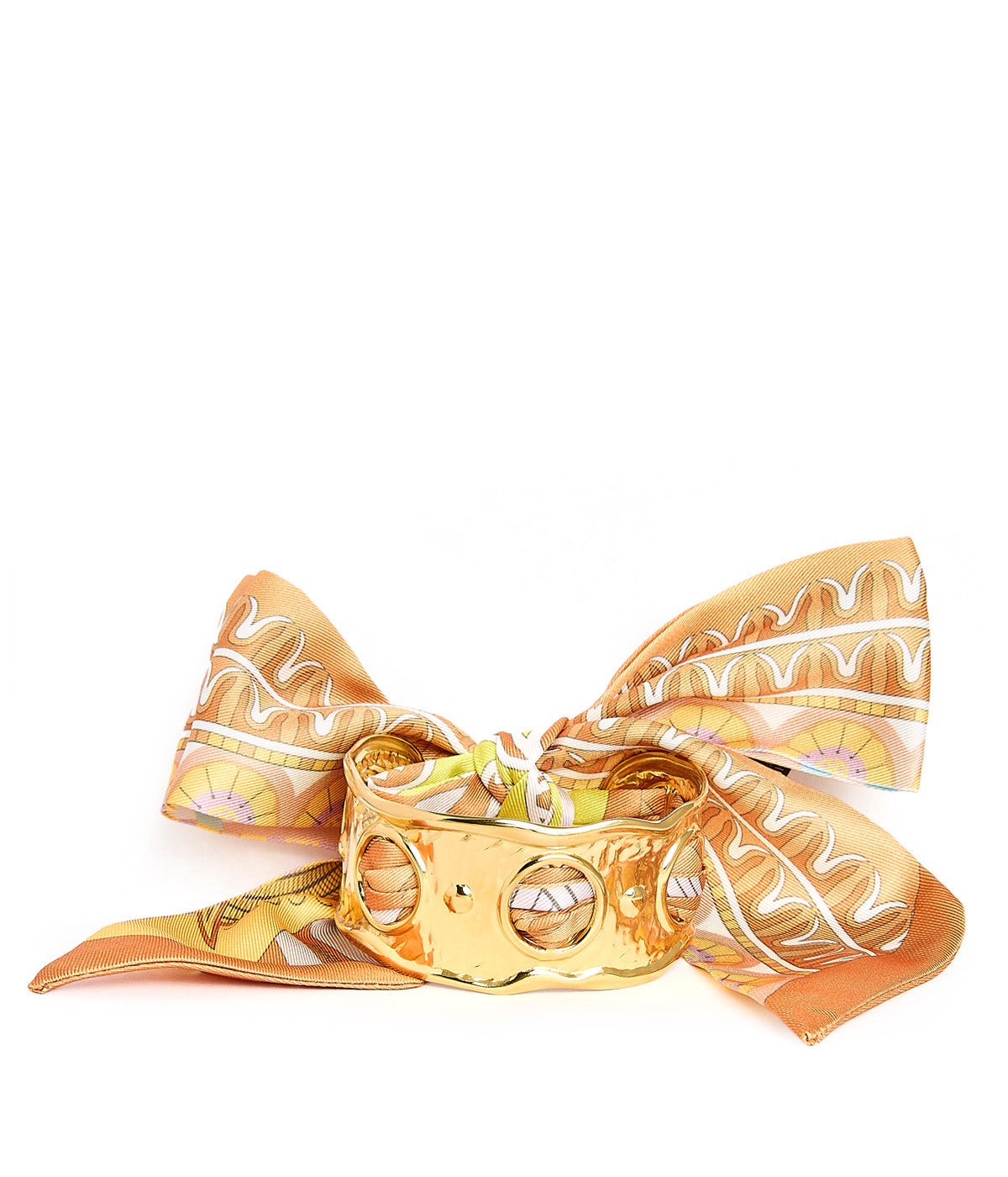 Scalloped Scarf Cuff - Wren - Pink and Red - Bexa Boutique