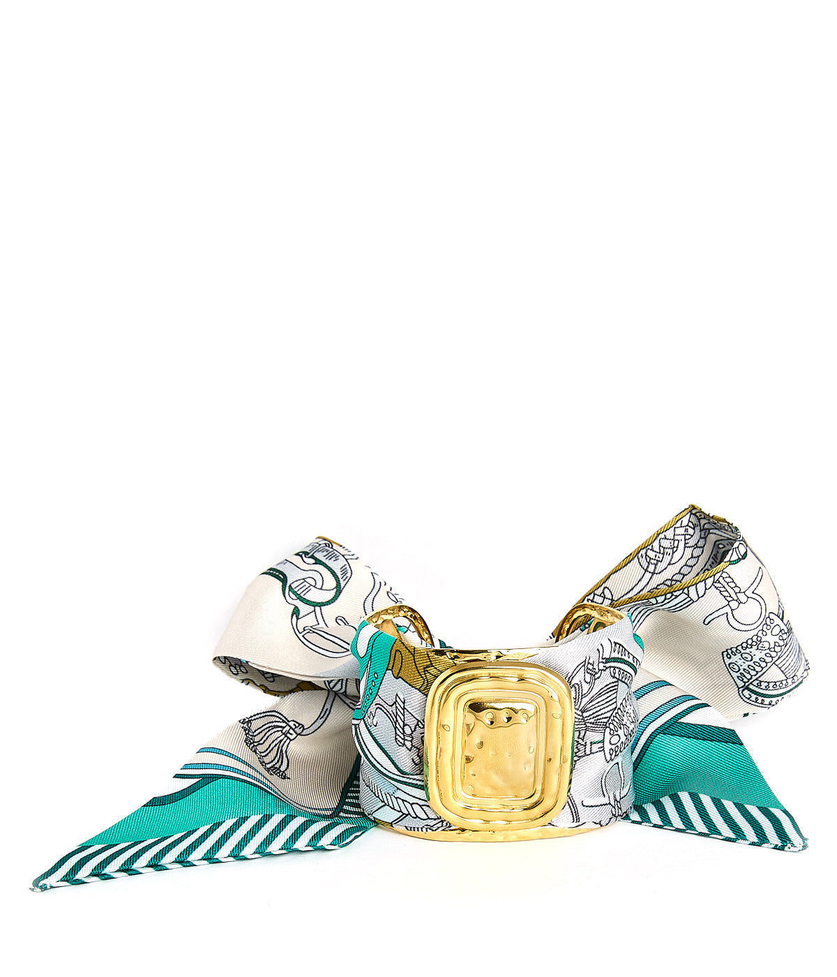 Finley- Large Gold Scarf Cuff
